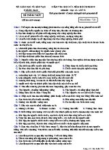Đề kiểm tra học kì I môn Địa lý Lớp 12 - Mã đề 723 - Năm học 2018-2019 - Sở giáo dục và đào tạo Quảng Nam